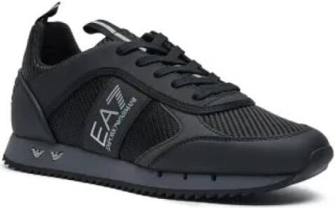 Emporio Armani EA7 Zwarte Sneakers Aw24 Stijl Black Heren