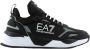 Emporio Armani EA7 Zwarte Sneakers Gedrukt Logo Ronde Neus Black Heren - Thumbnail 8