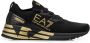 Emporio Armani EA7 Zwarte Sneakers met Gouden Logo Black Dames - Thumbnail 1