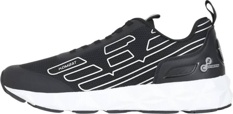 Emporio Armani EA7 Zwarte Sneakers voor Mannen Black Heren