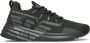 Emporio Armani EA7 Zwarte sportieve sneakers met rubberen zool Black Heren - Thumbnail 5