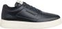 Emporio Armani Eenvoudige Vetersneakers Blue Heren - Thumbnail 1