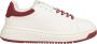 Emporio Armani Eenvoudige Vetersneakers White Dames - Thumbnail 1