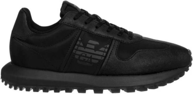 Emporio Armani Heren Sneakers met Soft Foam zool Black Heren