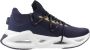 Emporio Armani EA7 Eenvoudige Vetersneakers Blue Heren - Thumbnail 1