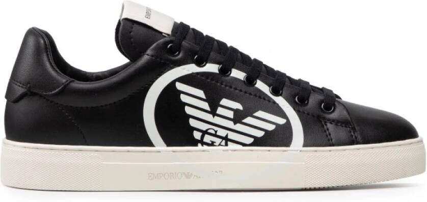 Emporio Armani Sneaker With Maxi Logo Zwart Heren