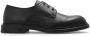 Emporio Armani Zwarte Leren Derby Veterschoenen Black Heren - Thumbnail 1