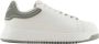 Emporio Armani Leren sneakers met rubberen zool White Heren - Thumbnail 1