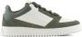 Emporio Armani Logo-Debossed Panelled Sneakers Green Heren - Thumbnail 1