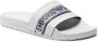 Emporio Armani Platte PVC Logo Sandalen Wit White Heren - Thumbnail 2