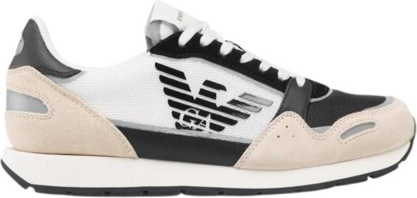 Emporio Armani Beige Polyester Herensneakers X4X537Xm678Beigenero Beige Heren