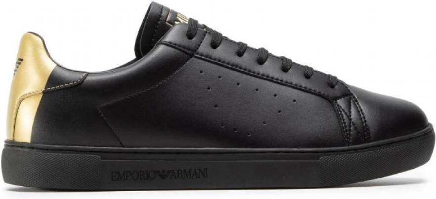 Emporio Armani Stijlvolle Sneakers voor Heren Black Heren