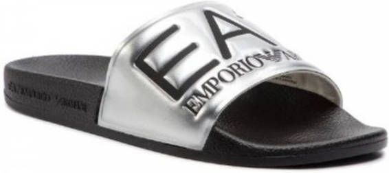 Emporio Armani EA7 Unisex Zilveren Slippers Xcp001-Xcc22-A854 Gray Dames