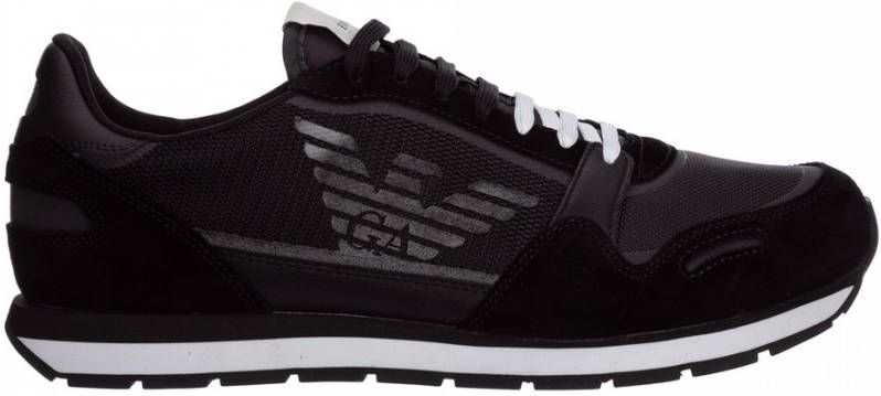 Emporio Armani Hoge kwaliteit heren sneakers voor stijlvol comfort Black Heren