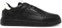 Emporio Armani Zwarte Leren Sneakers Black Heren - Thumbnail 1