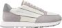 Emporio Armani Stijlvolle Leren Sneakers voor Heren Gray Heren - Thumbnail 1