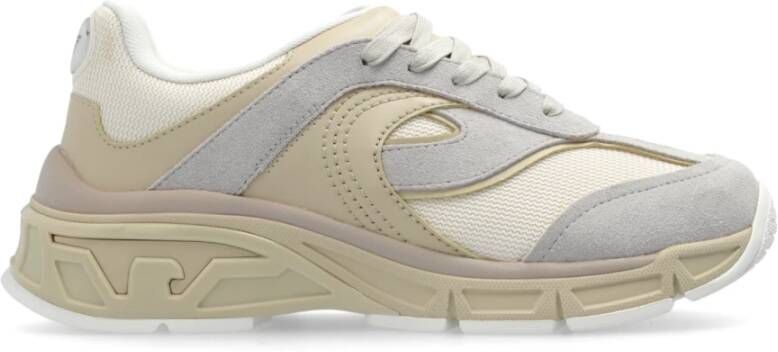 Emporio Armani Sneakers met logo Beige Heren