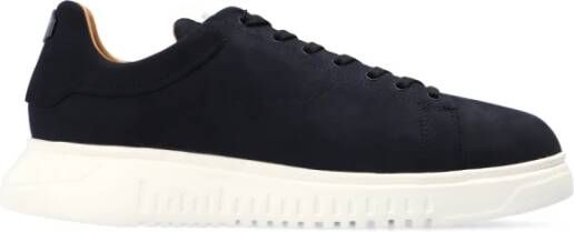 Emporio Armani Sneakers van leer met labeldetails