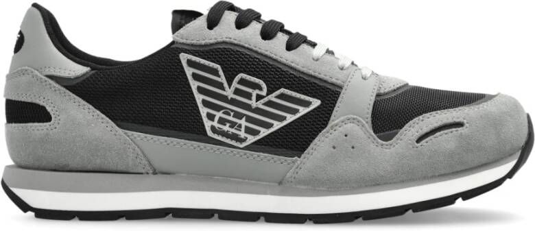 Emporio Armani Sneakers met logo Gray Heren