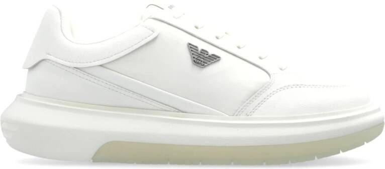 Emporio Armani Sneakers met logo White Heren