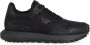 Emporio Armani Sneakers van leer en technische stof Black Heren - Thumbnail 1