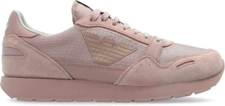 Emporio Armani Sportschoenen met logo Pink Dames