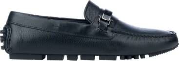 Emporio Armani Stijlvolle Loafers voor Mannen Black Heren