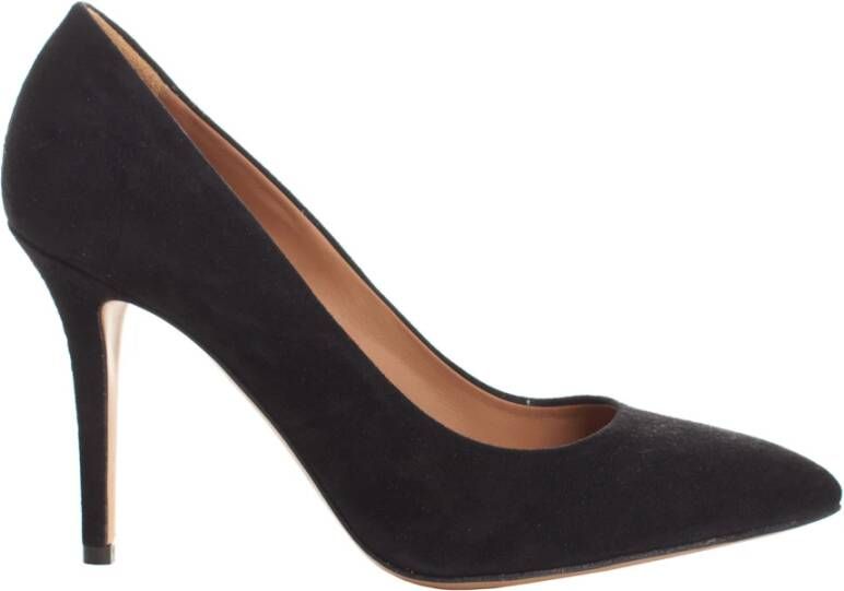 Emporio Armani Stiletto hakken in suède leer Black Dames