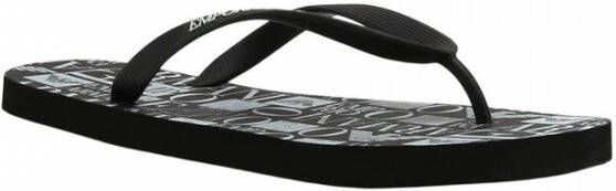 Emporio Armani Tongs print logo Zwart Heren