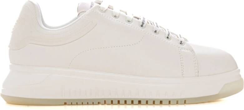 Emporio Armani Vetersluiting High-top Sneaker White Heren