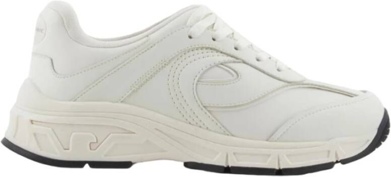 Emporio Armani Wave Sneakers met Logodetail White Heren