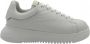 Emporio Armani Witte Leren Heren Sneakers White Heren - Thumbnail 1