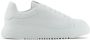 Emporio Armani Witte Leren Sneaker met Logo Inzet White Dames - Thumbnail 1