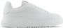 Emporio Armani Witte Leren Sneakers Logodetail Rubberen Zool White Dames - Thumbnail 1