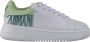 Emporio Armani Witte Sneaker met Groen Logo White Dames - Thumbnail 1