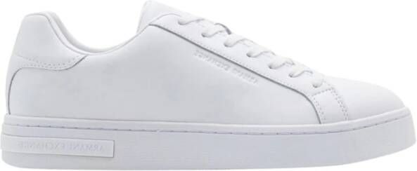 Emporio Armani Witte Sneakers Basic Stijl White Heren