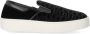 Emporio Armani Low-Top Sneakers SLIP-ON MONOGRAM SCHWARER SNEAKER in zwart - Thumbnail 1