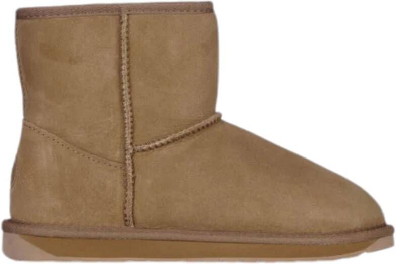 EMU Beige Mini Camel Laarzen Beige Dames