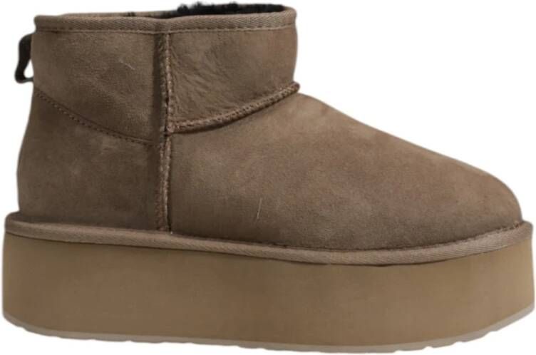 EMU Leren Herfst Schoenen Dames Kameel Brown Dames