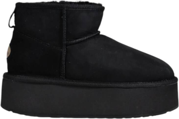 EMU Micro Flatform Dames Laarzen Black Dames