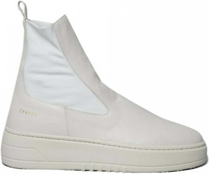 Copenhagen Studios Ivory Sock-Style Sneaker in Zwart Leer White Dames