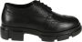 Copenhagen Studios Derby brogue veterschoenen van geperst leer Black Dames - Thumbnail 1