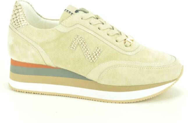 Enterprise Japan Beige Daim Runner Stijlvol Tapijt Beige Dames