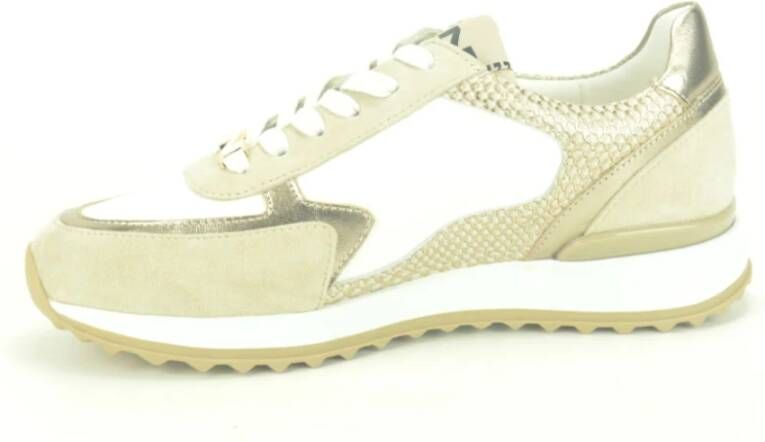 Enterprise Japan Beige Runner Combi Sneakers Beige Dames