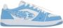 Enterprise Japan Lage leren sneakers met Rocket-logo en sterrenborduursel Blue Heren - Thumbnail 1