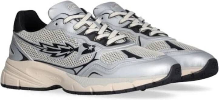 Enterprise Japan Raket Sneaker in Zilver Zwart Gray Heren