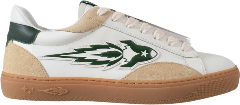 Enterprise Japan Retro Leren Sneakers White Unisex