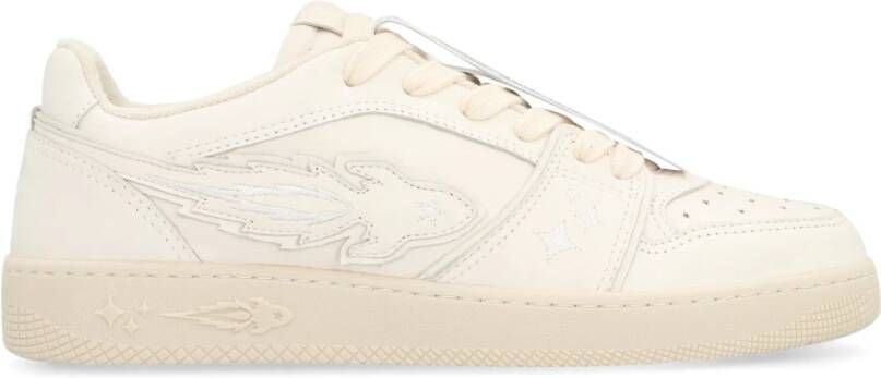 Enterprise Japan Rocket Leren Sneakers Beige Heren