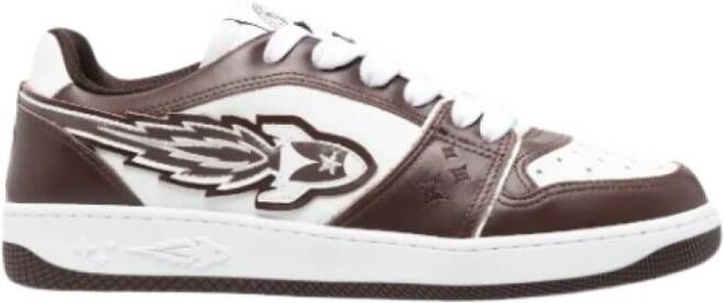 Enterprise Japan Luxe Leren Heren Sneakers Brown Heren