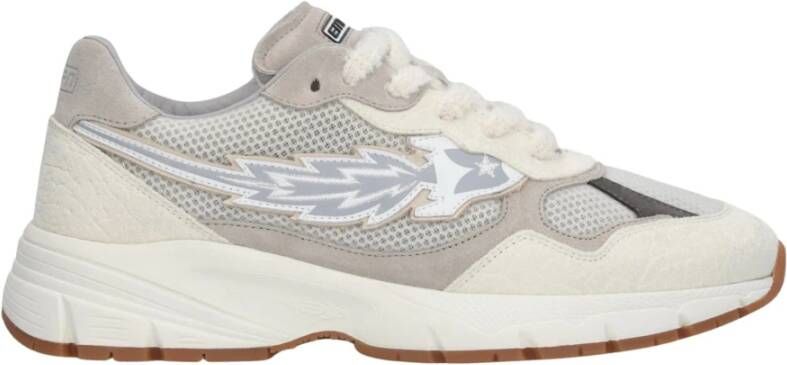 Enterprise Japan Suède Leren Sneakers Beige Heren